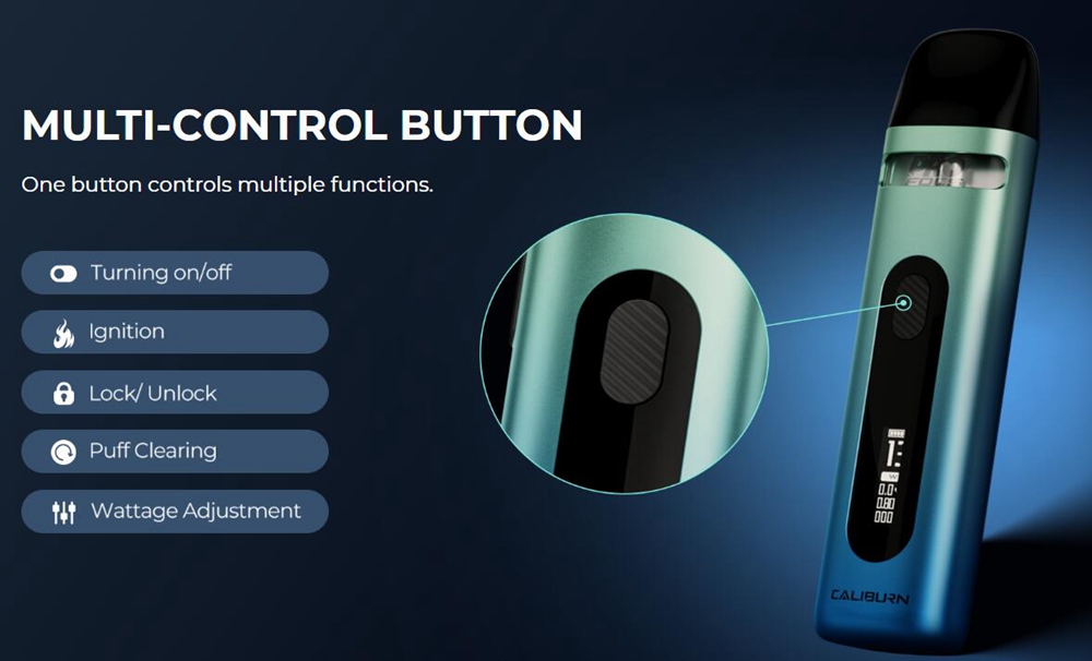 Uwell Caliburn X pod kit Multi-Control Button
