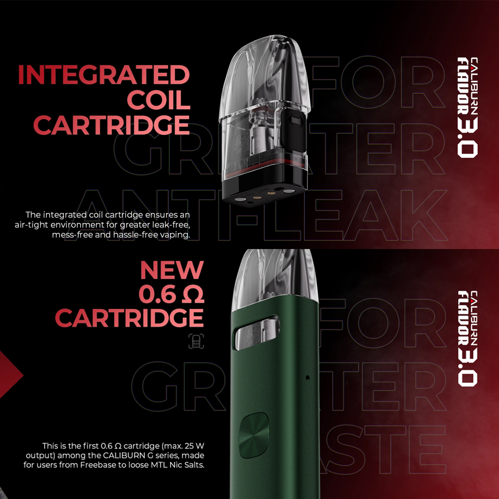 pods relx Uwell Caliburn G3 Eco Pod System Kit 750mAh