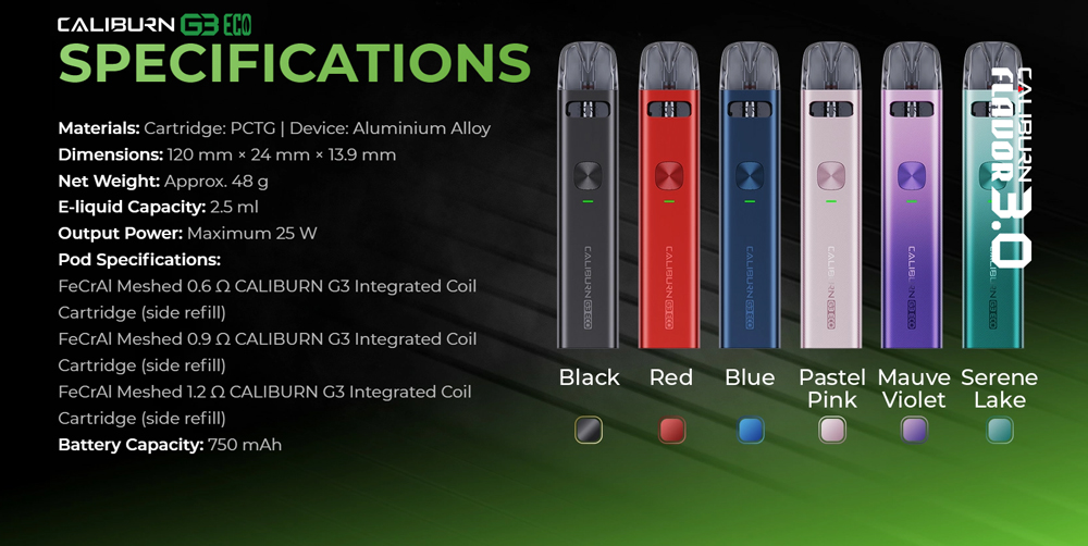 Uwell=Caliburn-G3-Eco-Kit
