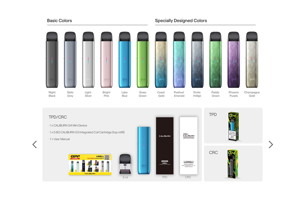 Uwell-Caliburn-G4-Mini-Pod-System-Kit
