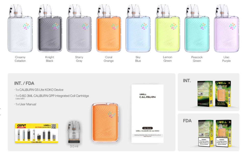 Uwell-Caliburn-G5-Lite-KOKO-Kit