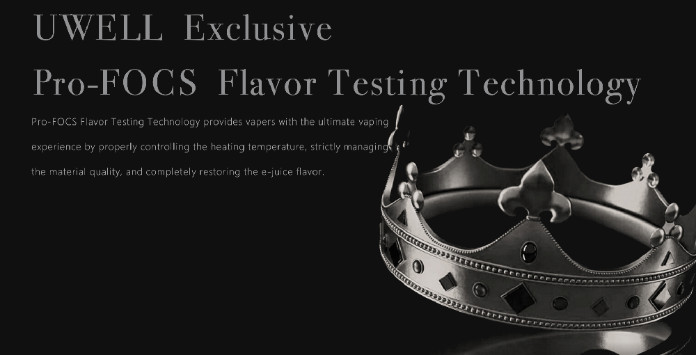 The Crown V Tank With Exclusive Flavor Testing Technology