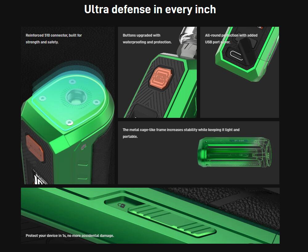 sigaretta elettronica wenax geekvape Vaporesso Armour Ultra Mod Kit main image 1