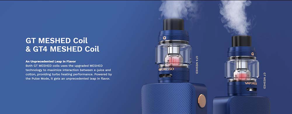 Vaporesso Gen S Kit Comes With GT Mesh Coil And GT4 Mesh Coil