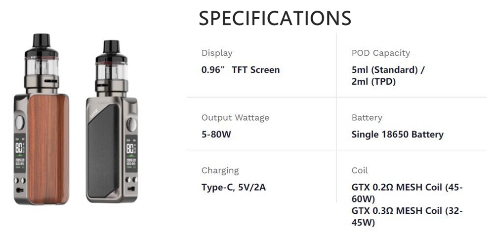 vaporesso luxe 80 s Vaporesso LUXE 80 / 80 S Replacement Coils (5-Pack) main image 1