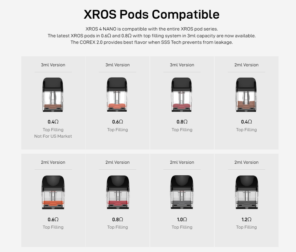 Vaporesso XROS 4 Nano Pod System Kit 1350mAh