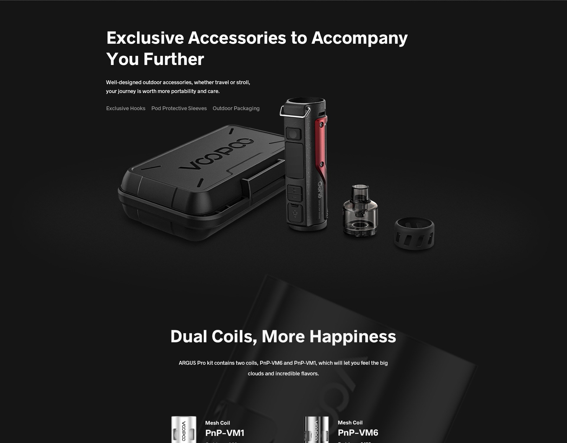Voopoo Argus Pro 80W Pod Kit Compatible With All PnP Ato 