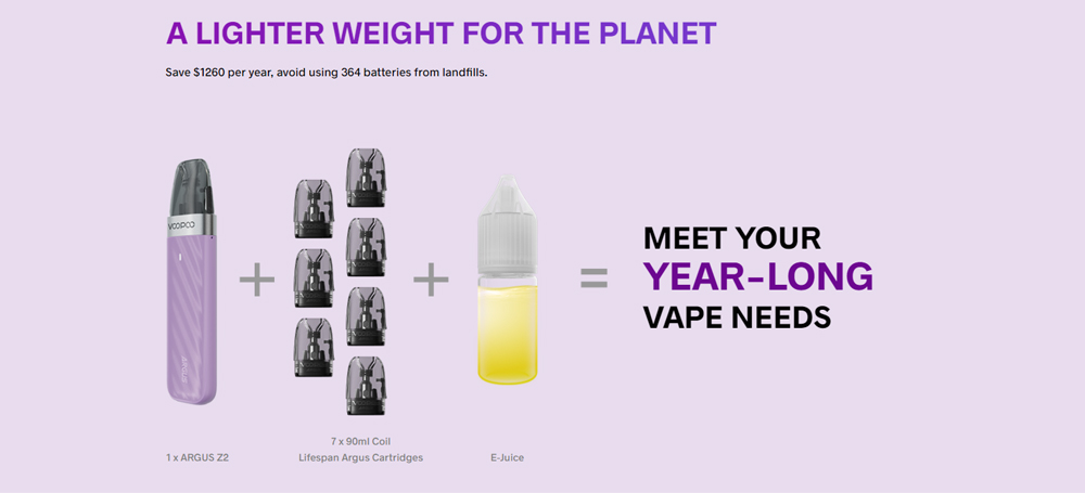 VOOPOO Argus Z2 Pod System Kit 1500mAh 3ml