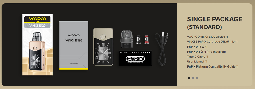 VOOPOO VINCI E120 Pod Mod Kit 4500mAh 5ml VOOPOO VINCI E120 Pod Mod Kit 4500mAh 5ml