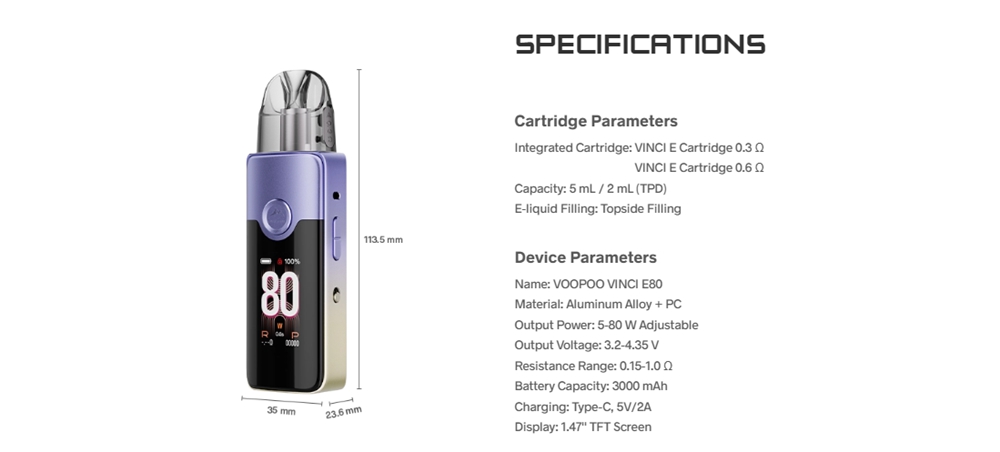 VOOPOO-VINCI-E80-Pod-System-Kit