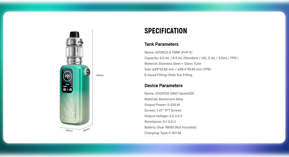VOOPOO-Vinci-Spark-220-Kit