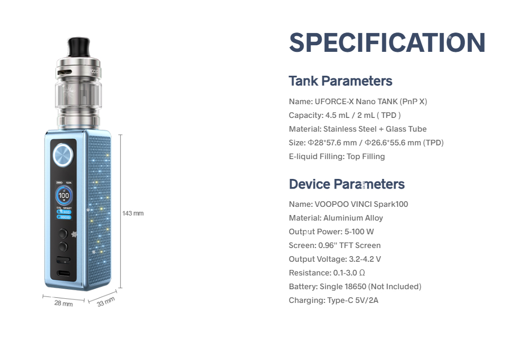 VOOPOO-Vinci-Spark100-Kit