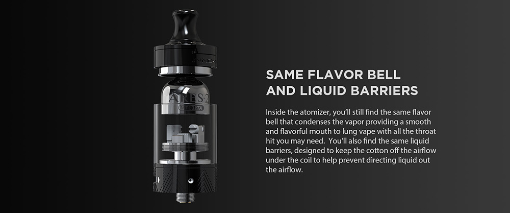 With The Flavor Bell And Liquid Barriers Provides The Smooth And Flavorful MTL Vape With The Strong Throat Hit