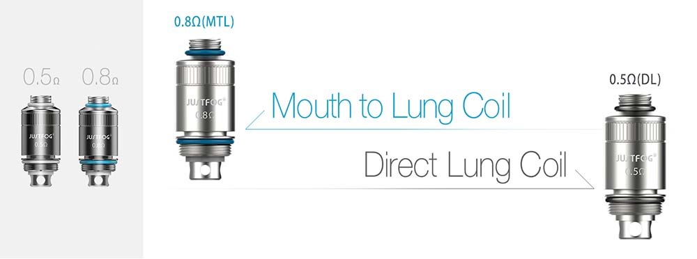 COIL RESISTENZE 0.5/0.8ohm FOG - JUSTFOG