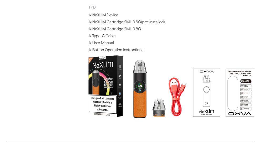 OXVA-NeXLIM-Pod-System-Kit