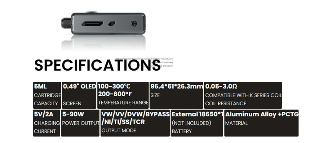 Smoant-Knight-AIO-Boro-Kit