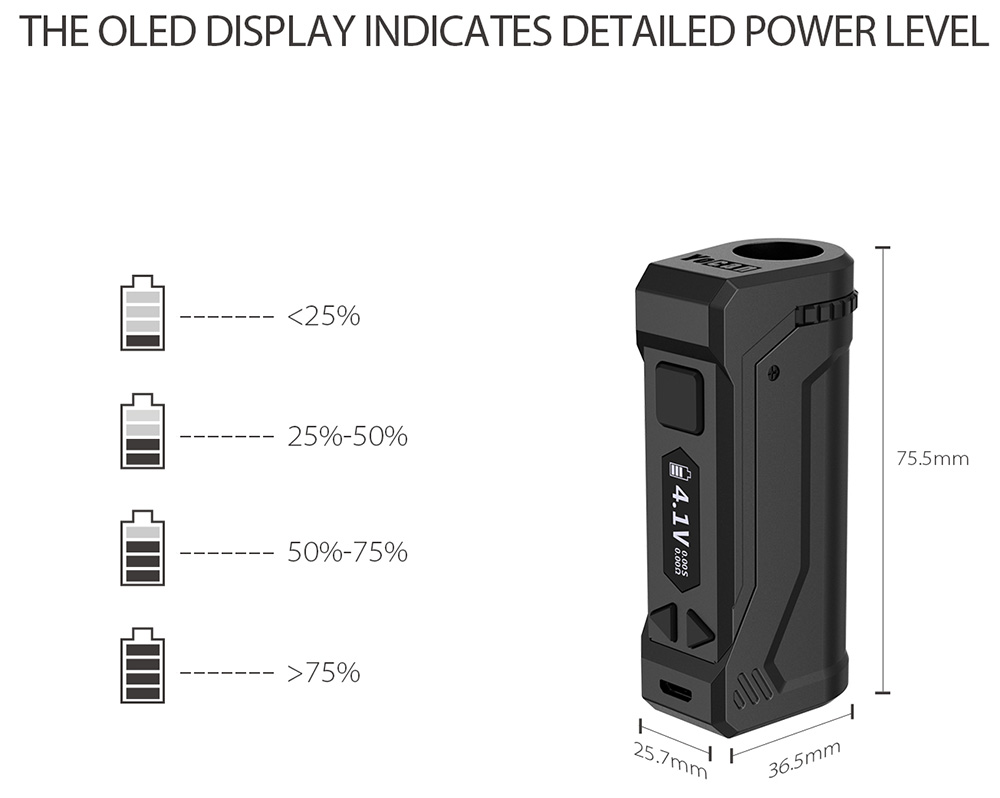 The Yocan Uni Pro With Lanyard Hole