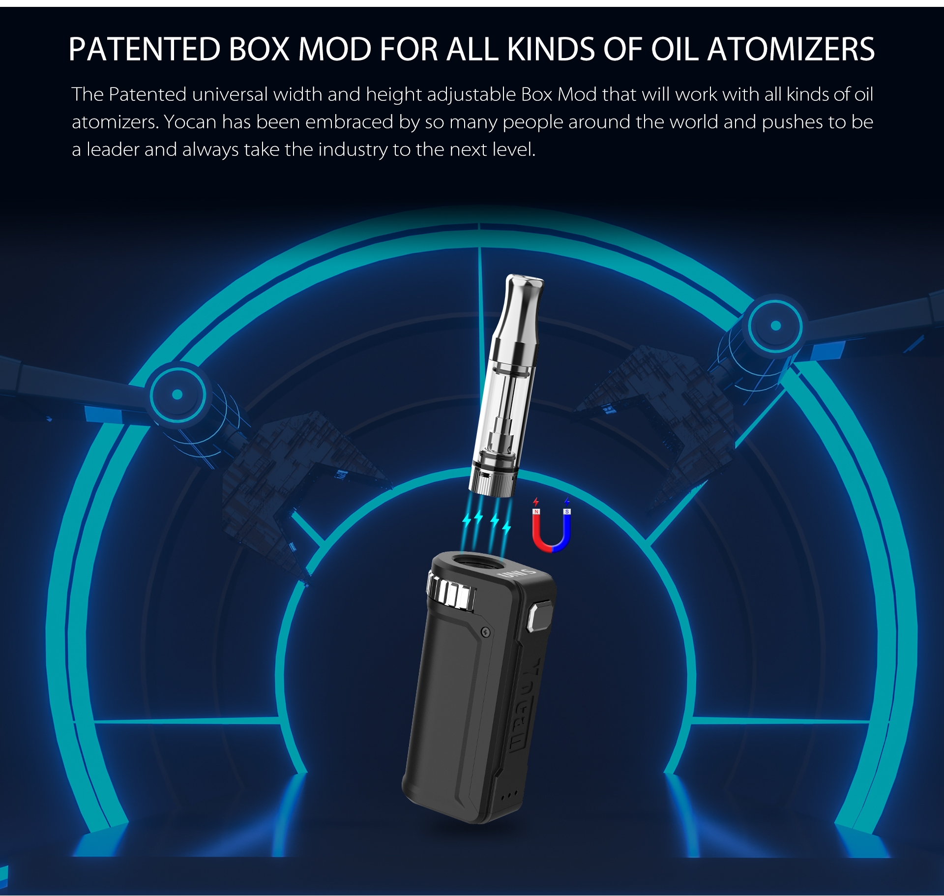 Yocan UNI S With Patented Universal Width And Height Adjustable Design